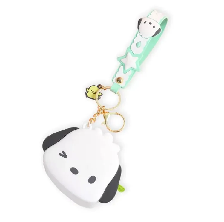 Japan Sanrio Silicone Mini Purse Bag Keychain | Hello Kitty My Melody Kuromi Cinnamoroll Pompompurin Pochacco Hangyodon  - Coin Bag Keychain Can put in Airpods EarPhone