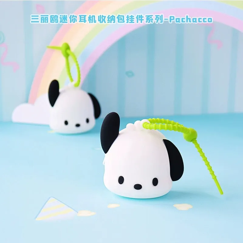 Japan Sanrio Silicone Mini Purse Bag Series 2 | Hello Kitty My Melody Kuromi Cinnamoroll Pompompurin Pochacco Hangyodon - Coin Bag Can put in Airpods EarPhone