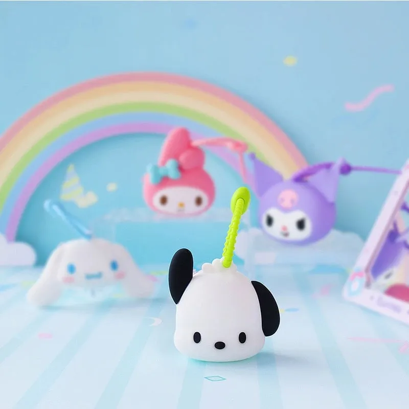 Japan Sanrio Silicone Mini Purse Bag Series 2 | Hello Kitty My Melody Kuromi Cinnamoroll Pompompurin Pochacco Hangyodon - Coin Bag Can put in Airpods EarPhone
