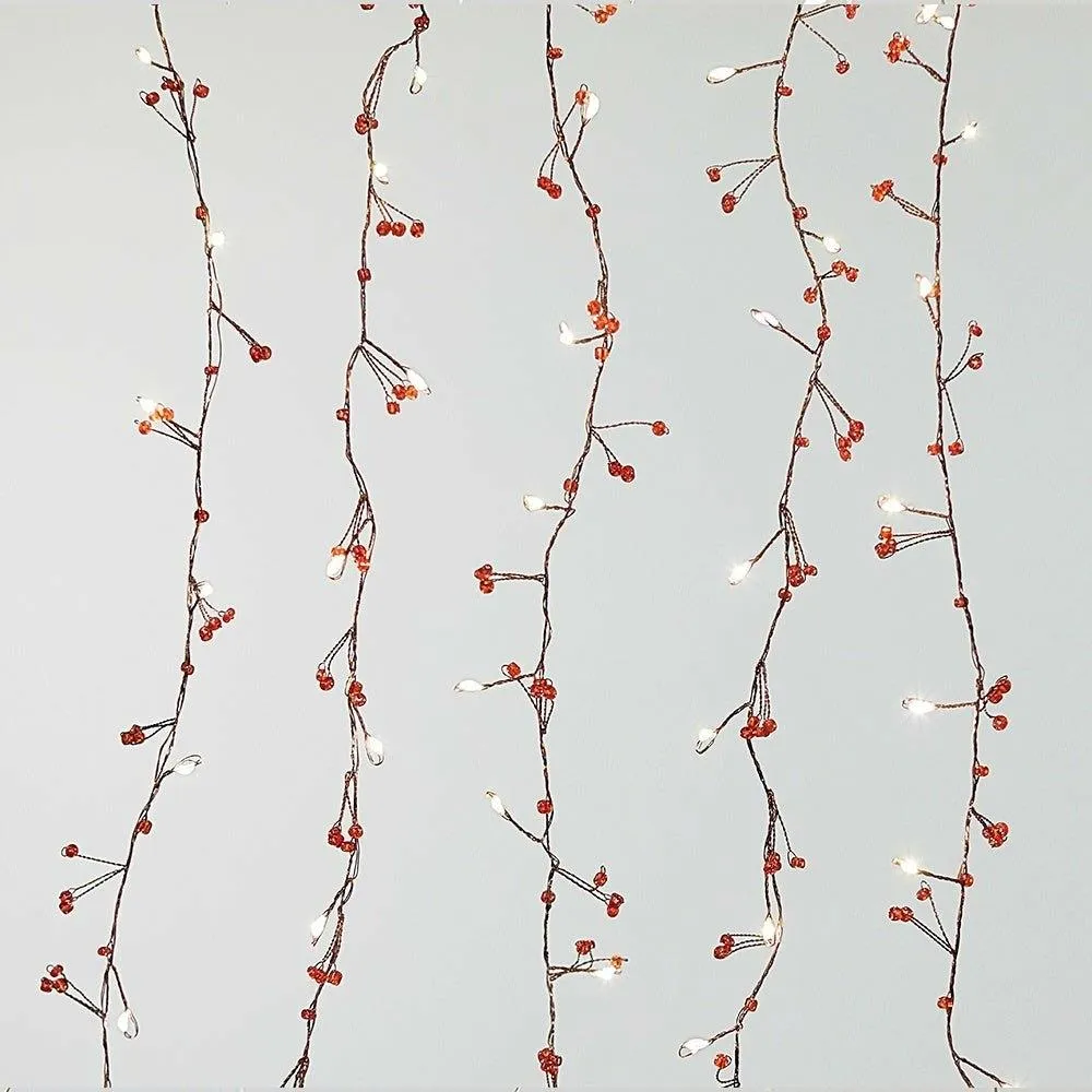 Jewel Cluster Red Light Chain of 50 LEDs