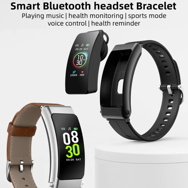 K50  0.96 Inch Waterproof Smartwatch with Detachable Leather Band and Bluetooth Call Support