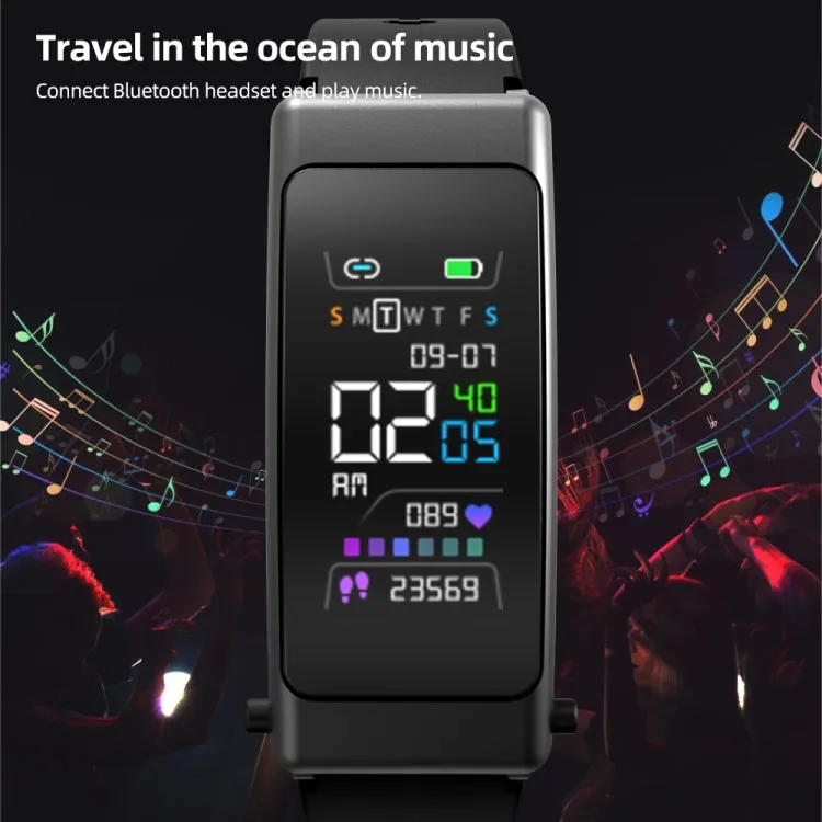 K50  0.96 Inch Waterproof Smartwatch with Detachable Leather Band and Bluetooth Call Support