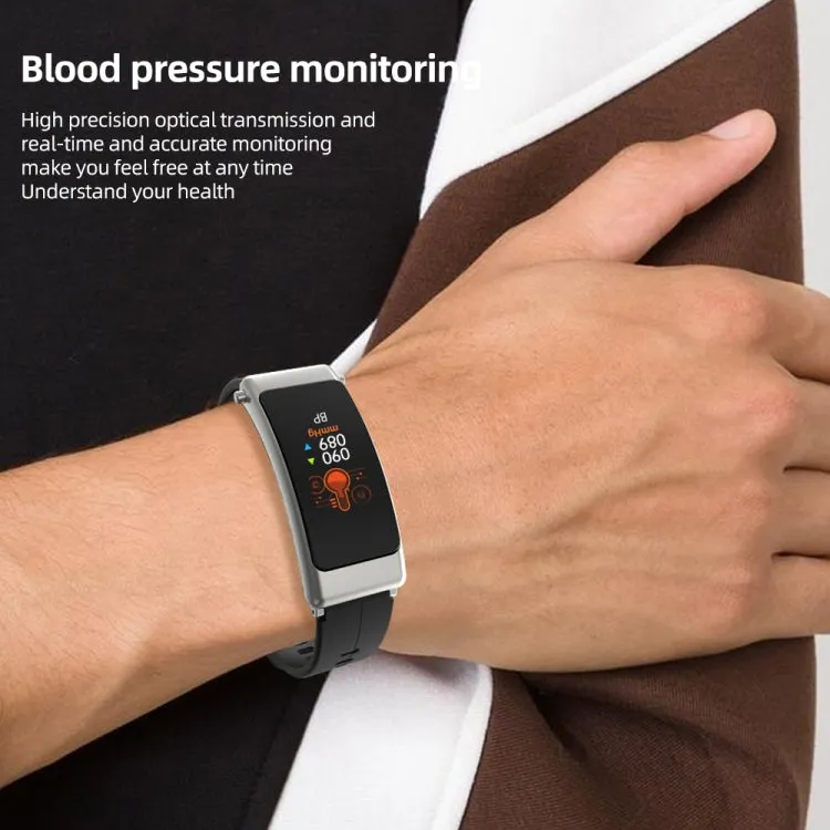 K50  0.96 Inch Waterproof Smartwatch with Detachable Leather Band and Bluetooth Call Support