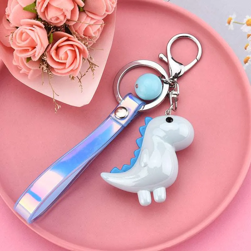 Kawaii Dinosaur Metal Acrylic Keychain