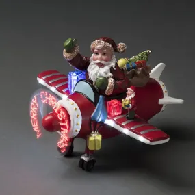 Konstsmide Fibre Optic Santa Plane