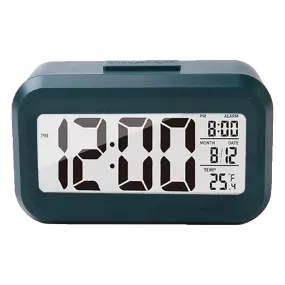 Kuber Industries ABS Battery Oprated Loud Digital Alarm Clock|Desk, Table Clock|Alarm Clock for Heavy Sleepers-Pack of 5 (Green)