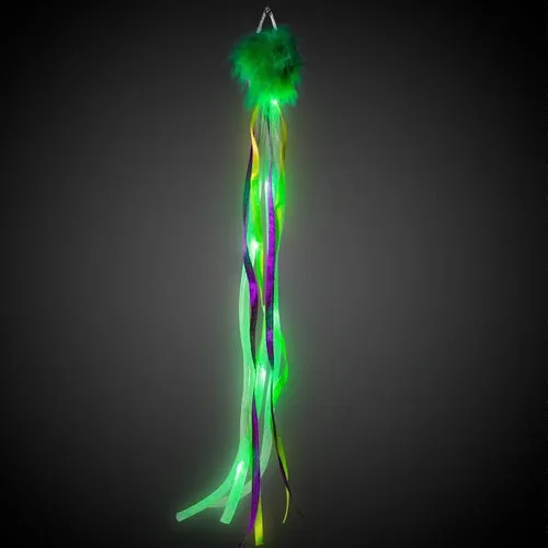 LED Light Up Mardi Gras Hair Clip