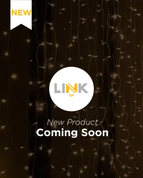 LINK UP LED Curtain Lights, White Cable, 2.5 m Drop, White