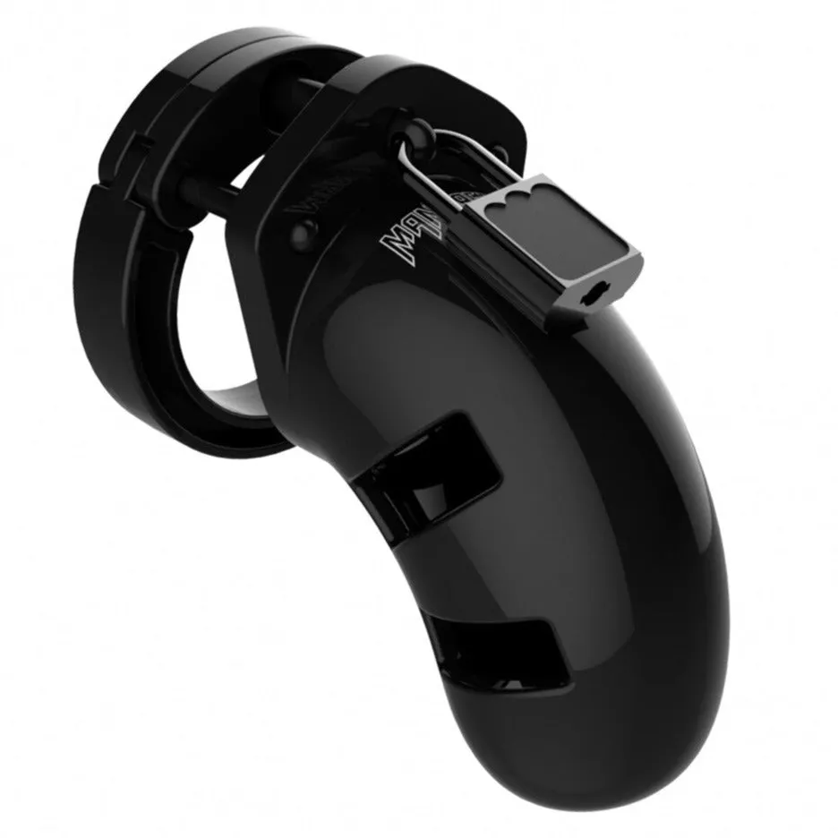 Man Cage 01 Male 3.5 Inch Black Chastity Cage