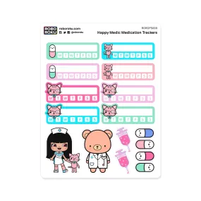 Medication Trackers Planner Stickers
