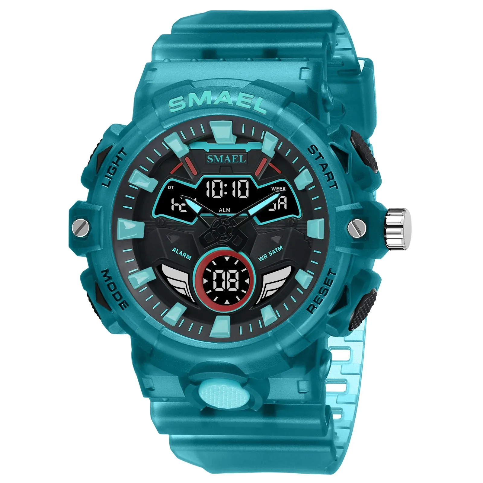 Men Sport Watches SMAEL Original Wristwatches Dropshipping Brand 50M Waterproof Clock 8085 Alarm Young Yellow New Quartz Watch
