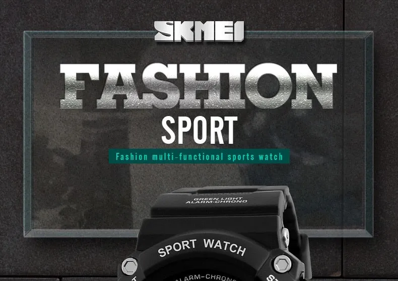 Men's Outdoor Sport Alarm Clock 5Bar Waterproof Military LED Display Shock Digital Watch
