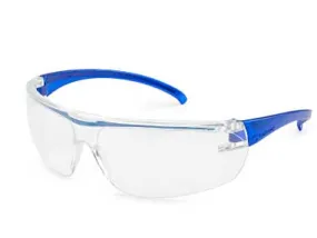 Metal Detectable Anti-Fog, Blue Frame Safety Glasses (10pr/bx)