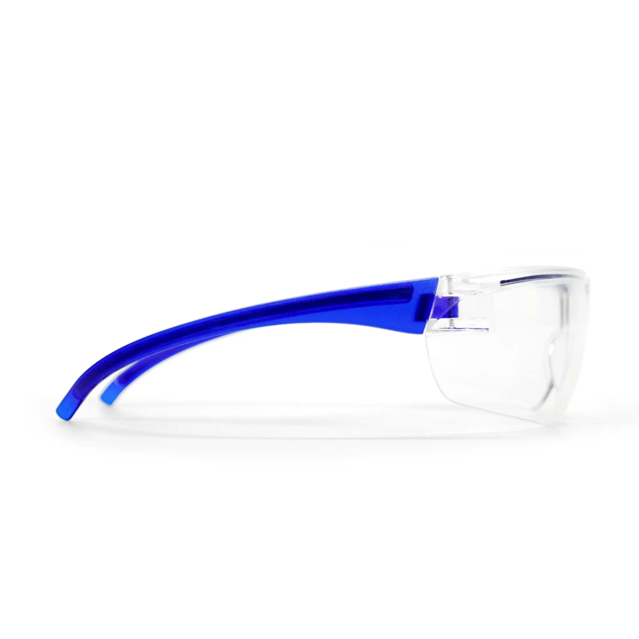 Metal Detectable Anti-Fog, Blue Frame Safety Glasses (10pr/bx)