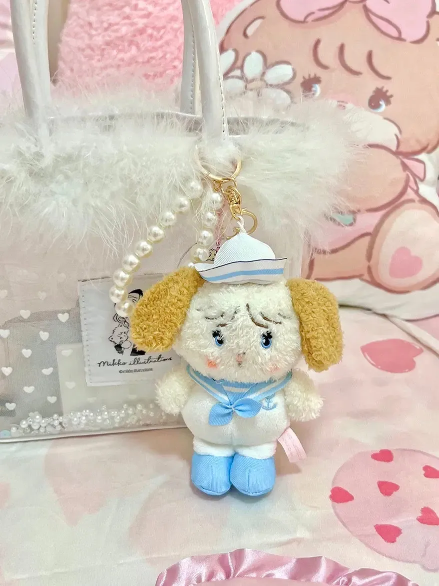 Mikko illustration Sailor Limited Edition Plush Doll Keychain Bear Latte Dog Souffie Kitten Mousse Rabbit Cammy
