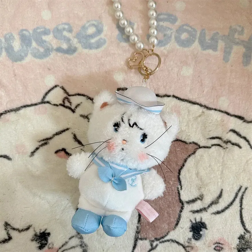 Mikko illustration Sailor Limited Edition Plush Doll Keychain Bear Latte Dog Souffie Kitten Mousse Rabbit Cammy