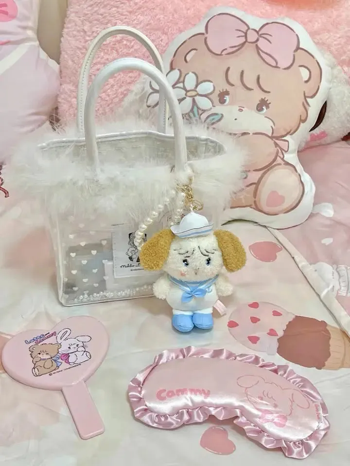 Mikko illustration Sailor Limited Edition Plush Doll Keychain Bear Latte Dog Souffie Kitten Mousse Rabbit Cammy