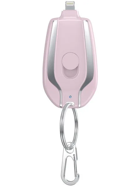 Mini Emergency Charger Keychain : On-the-Go Charger