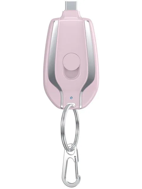 Mini Emergency Charger Keychain : On-the-Go Charger