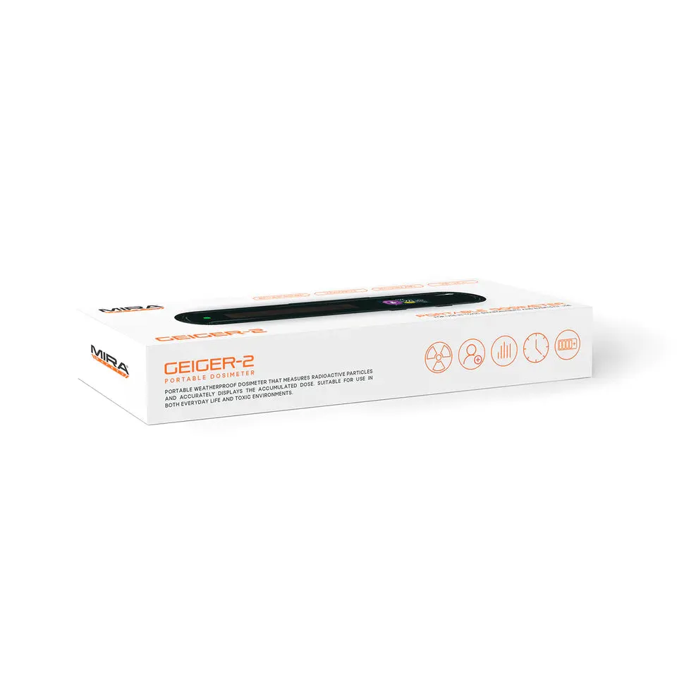 Mira Safety Geiger-2 Dosimeter / Geiger Counter / Radiation Detector