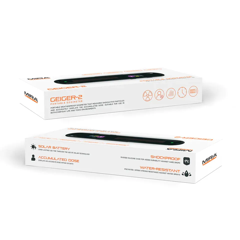 Mira Safety Geiger-2 Dosimeter / Geiger Counter / Radiation Detector