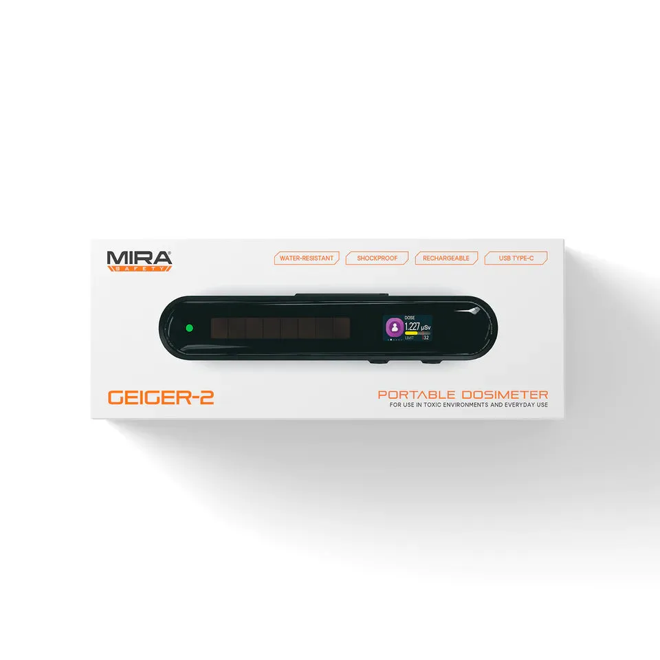 Mira Safety Geiger-2 Dosimeter / Geiger Counter / Radiation Detector