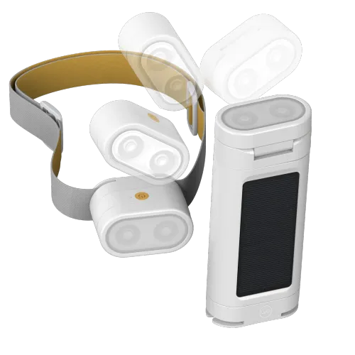 MPOWERD Luci Beam Solar Headlamp & Flashlight -White