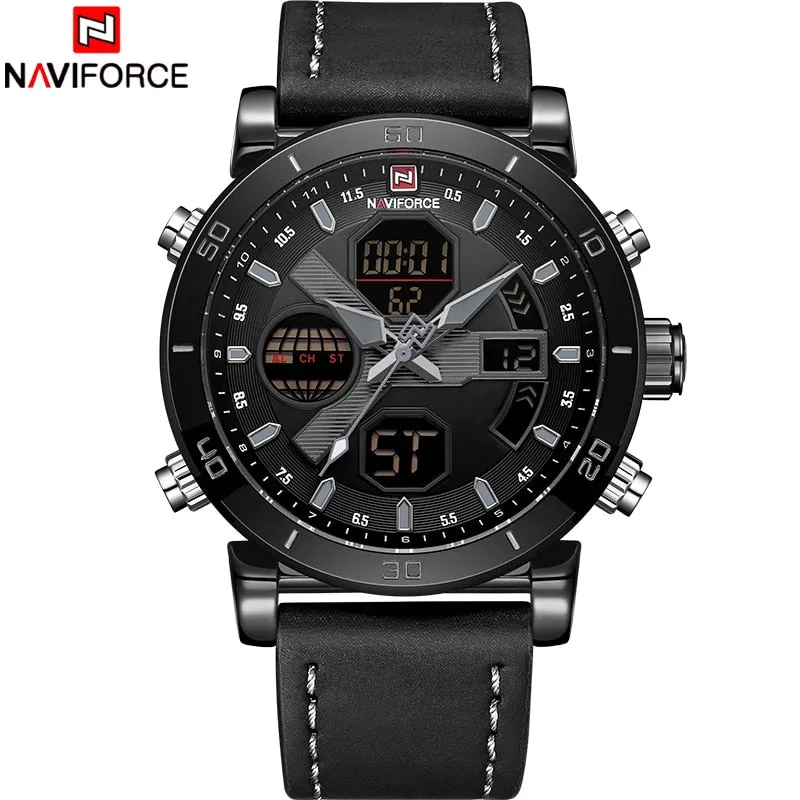 NAVIFORCE Luxury Men's LED watch
