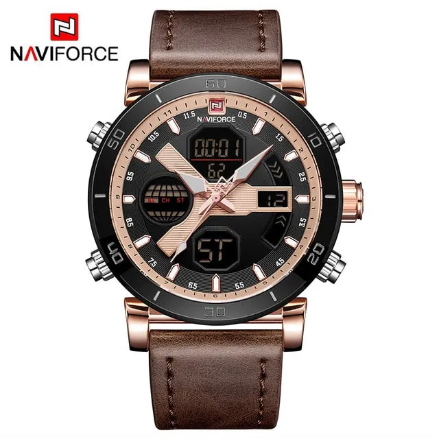 NAVIFORCE Luxury Men's LED watch