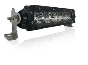 New - 6 Inch Single Row: Black Oak LED Pro Series 3.0 LED Light Bar - Spot, Flood, or Combo Optics