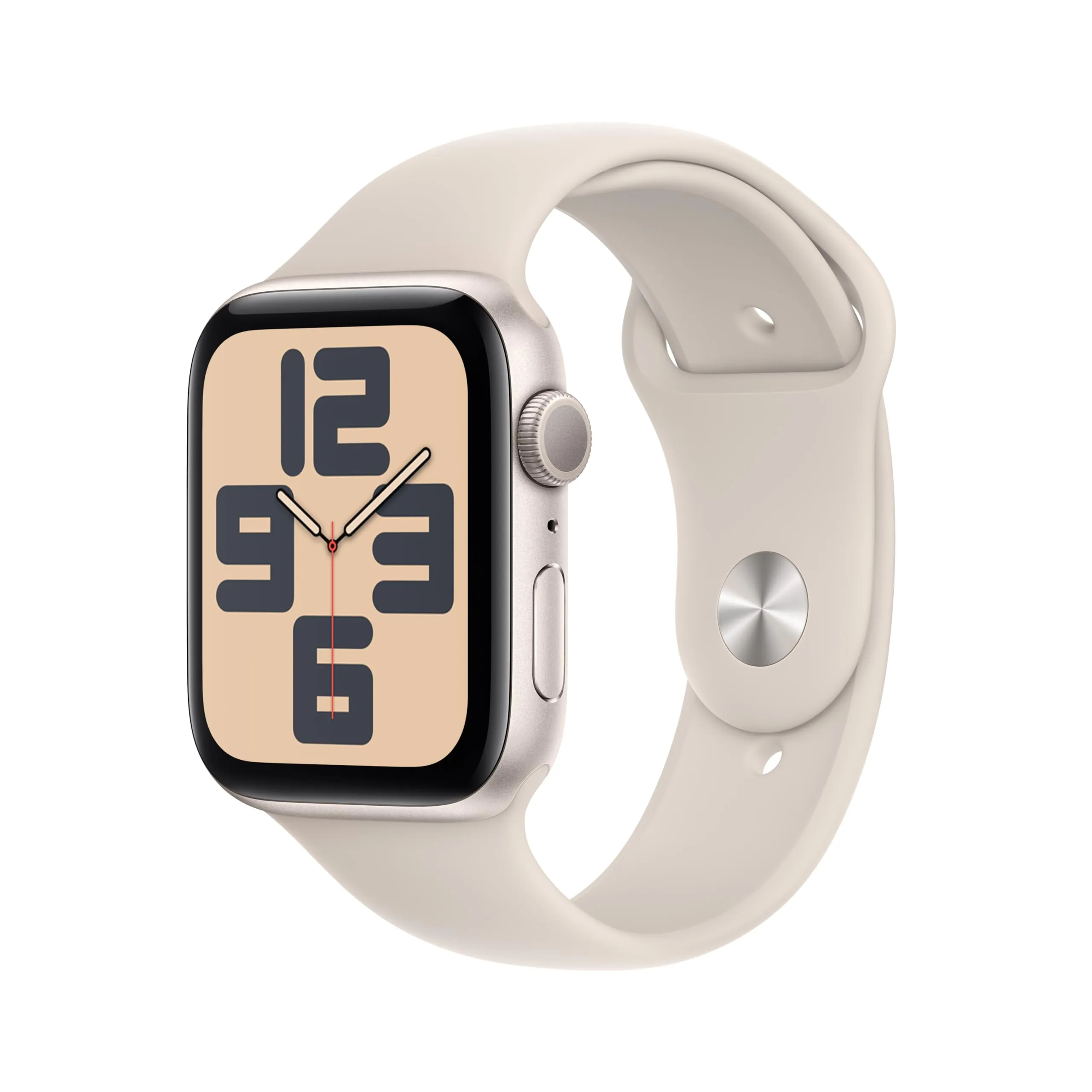 New Apple Watch SE (2nd Gen, 2023) [GPS 40mm] Smartwatch with Starlight Aluminum Case with Starlight Sport Band S/M. Fitness & Sleep Tracker, Crash Detection, Heart Rate Monitor, Water Resistant