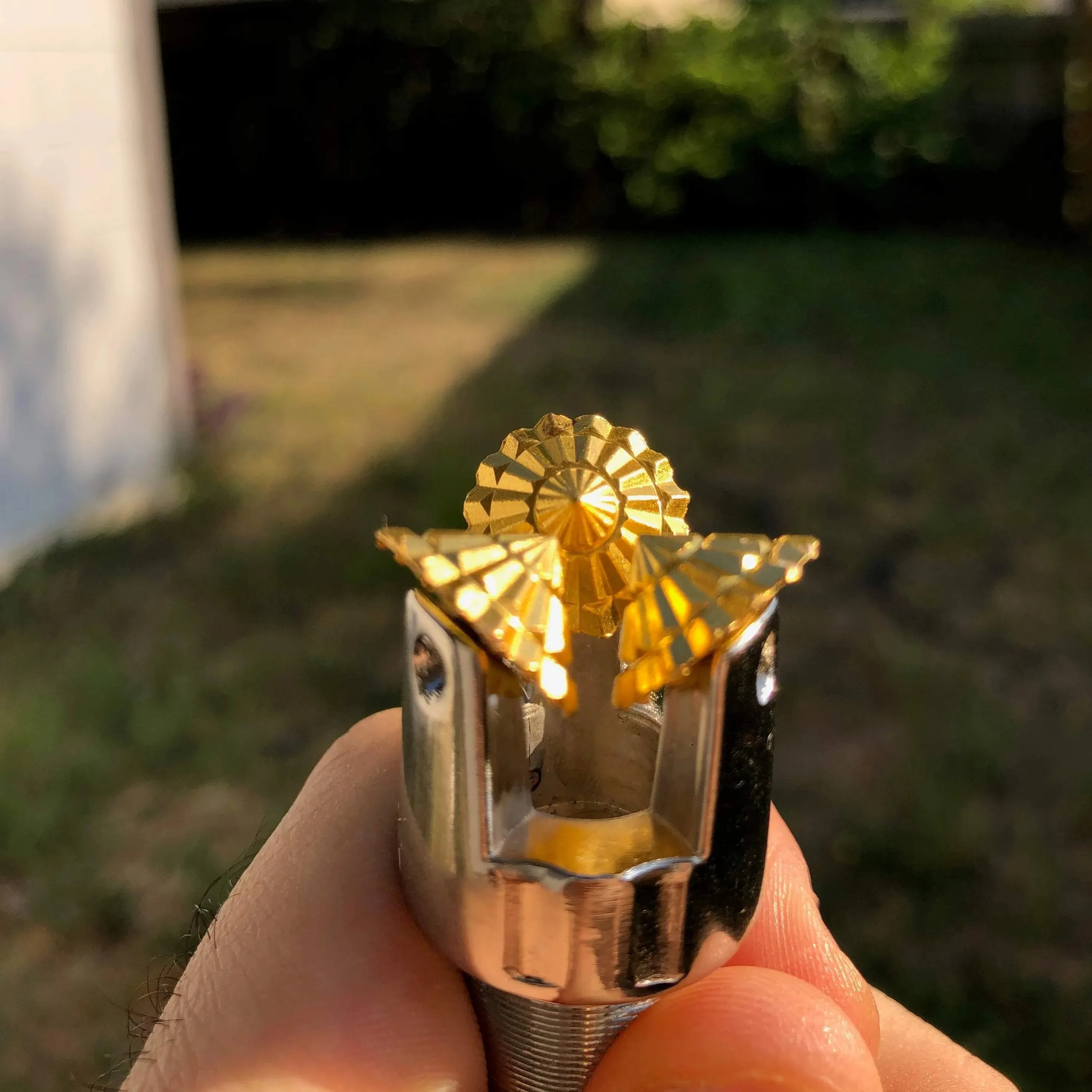 Oilfield Drill Bit Keychain 1.30 in (33mm) or 2.16 in (55mm)