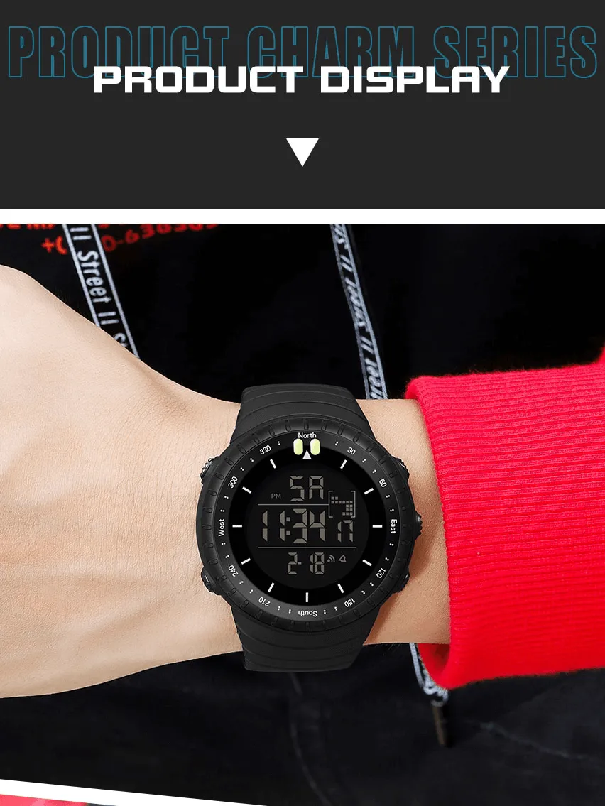 Outdoor Sports Digital Watch With Large Screen / Fashion Wristwatch - SF1313