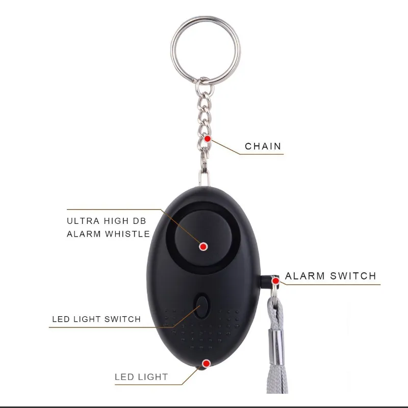Personal Safety Alarm with Key Ring
