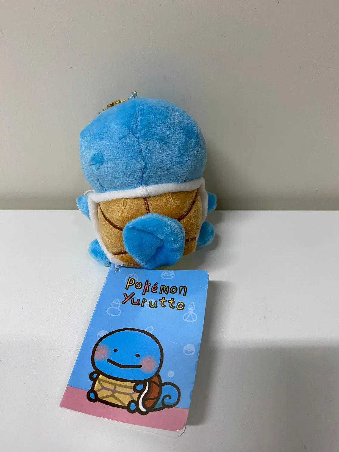 Pokemon Center Yurutto Small Eyes Squirtle Mini Plush Doll Keychain