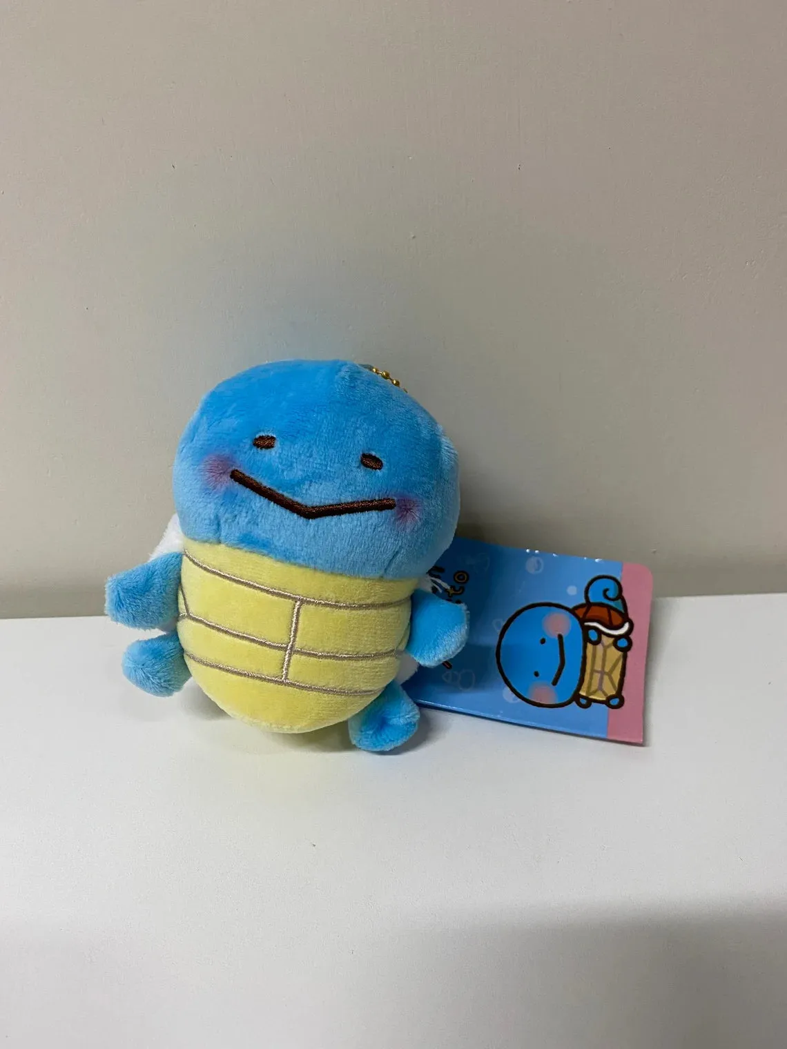 Pokemon Center Yurutto Small Eyes Squirtle Mini Plush Doll Keychain