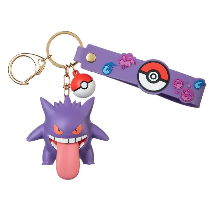 Pokemon Keychain - Pikachu Jigglypuff Gengar Plusle Minun