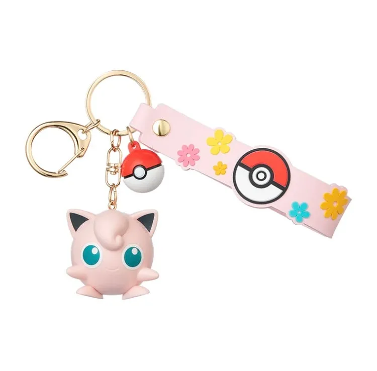 Pokemon Keychain - Pikachu Jigglypuff Gengar Plusle Minun