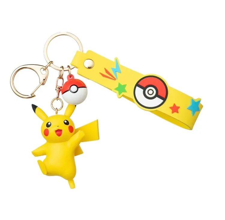 Pokemon Keychain - Pikachu Jigglypuff Gengar Plusle Minun