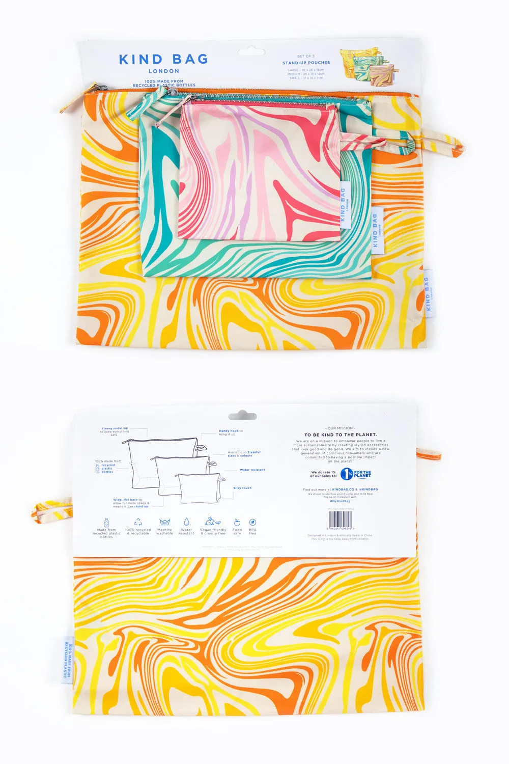 Pouches | Marble | Set of 3