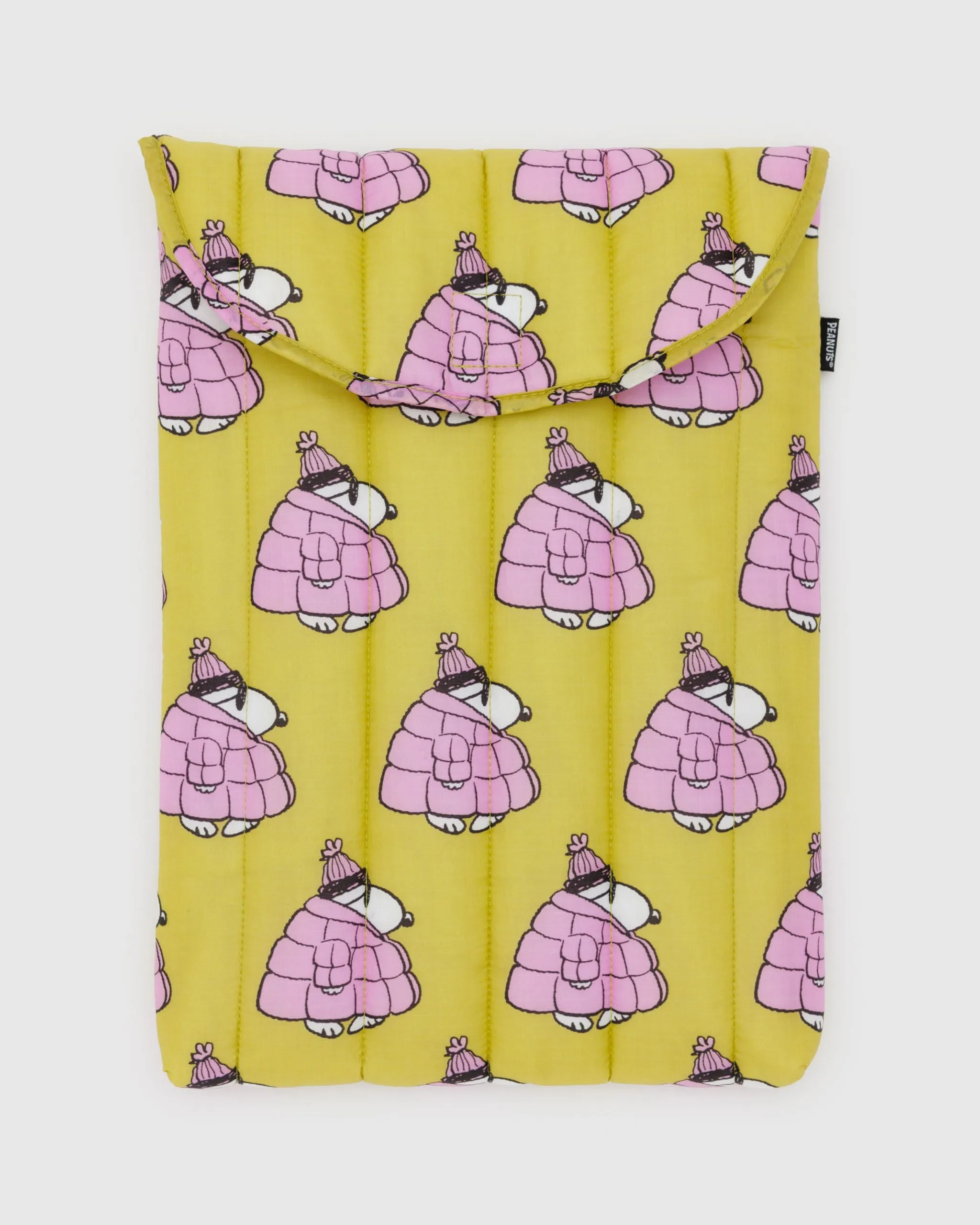 Puffy Laptop Sleeve 16" - Puffer Snoopy Pink