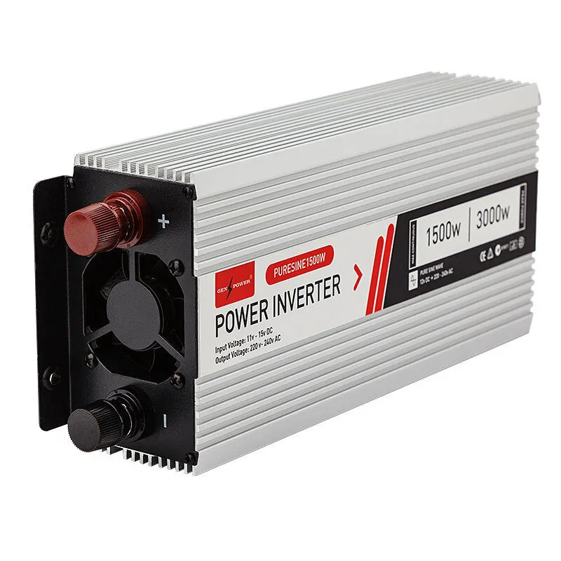 Pure Sine Wave 1500W/3000W Power Inverter 12V/240V for Caravan Boat Car GENPOWER