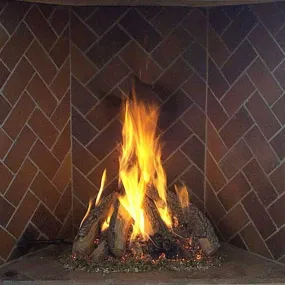 Rasmussen 30" Retiring Tipi Vented Gas Log Set for Rumford Fireplaces