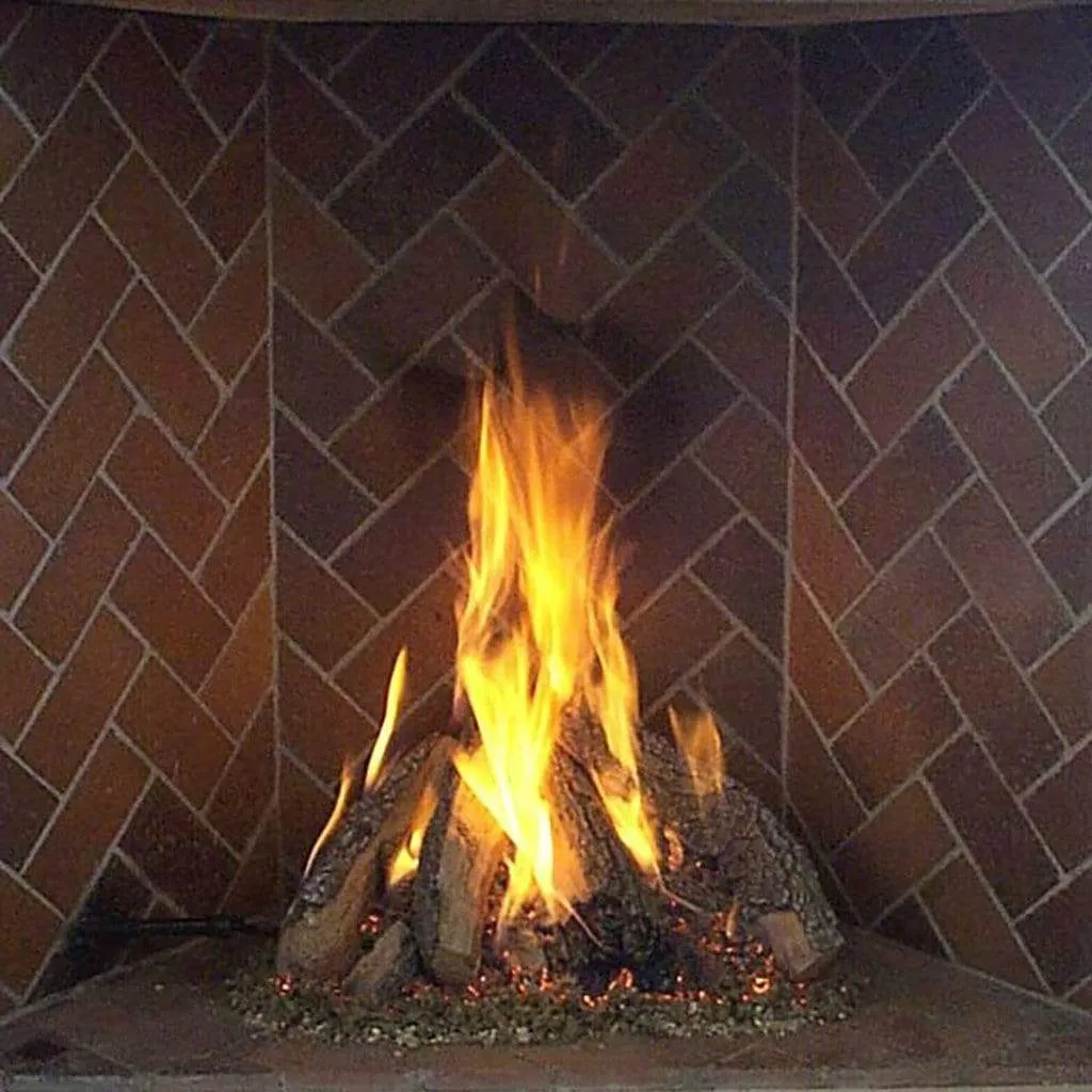 Rasmussen 30" Retiring Tipi Vented Gas Log Set for Rumford Fireplaces