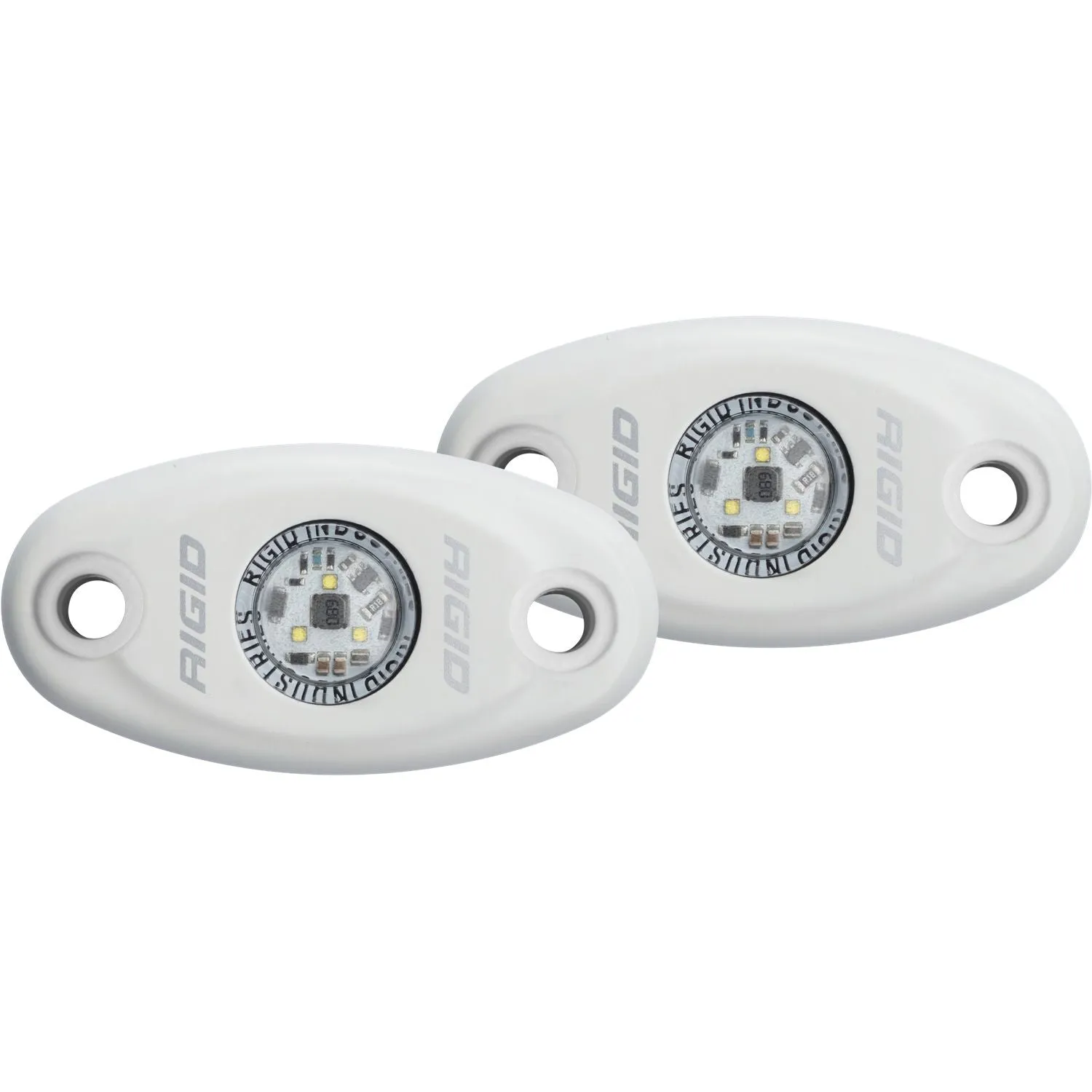 RIGID A-Series LED Light Low Power Cool White White Housing Pair