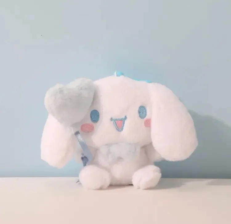 Sanrio Characters with Balloon Plush Doll Keychain | My Melody Kuromi Cinnamoroll Pochacco