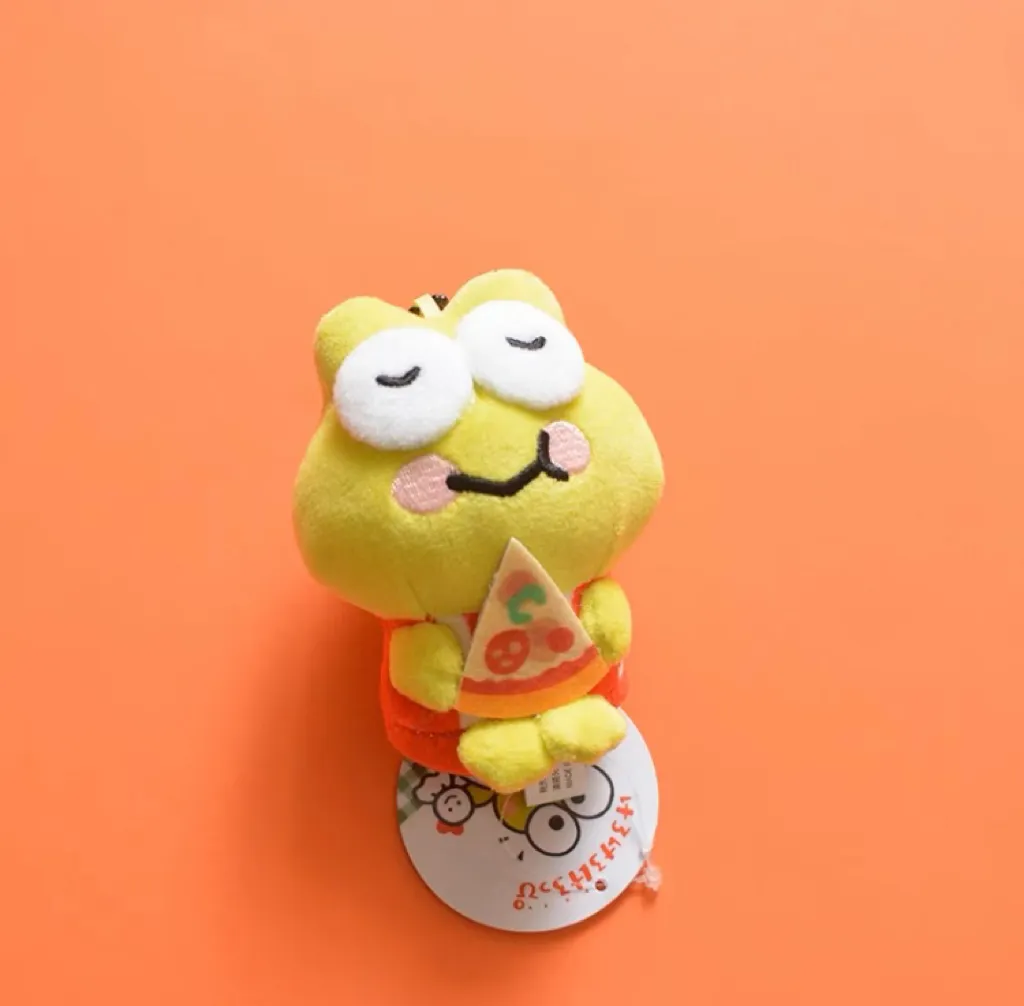 Sanrio Fast Food Fatty Version Hello Kitty My Melody Cinnamoroll Pompompurin Pochacco Kerokeroppi Bad Badtz Maru Mini Plush Dol Keychain