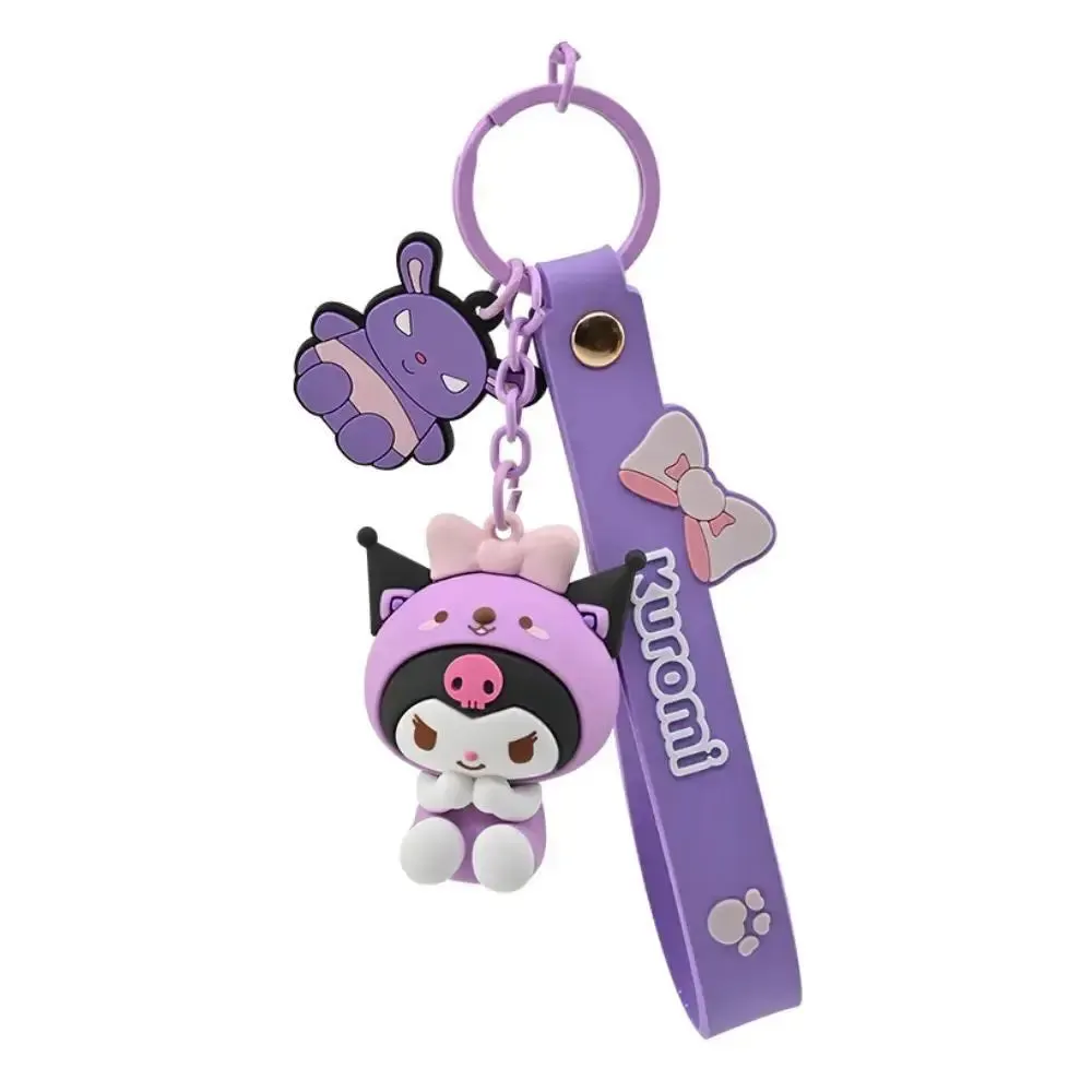 Sanrio Hello Kitty and Friends Animal Series Keychain with Hand Strap - Kuromi