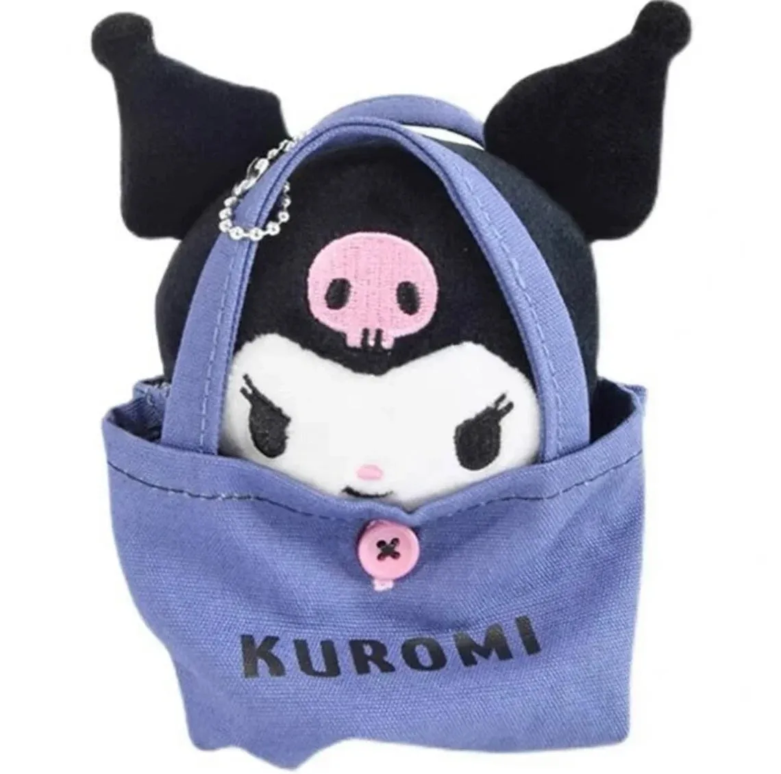Sanrio Hello Kitty My Melody Kuromi Cinnamoroll Mini Plush Doll with Bag Keychain