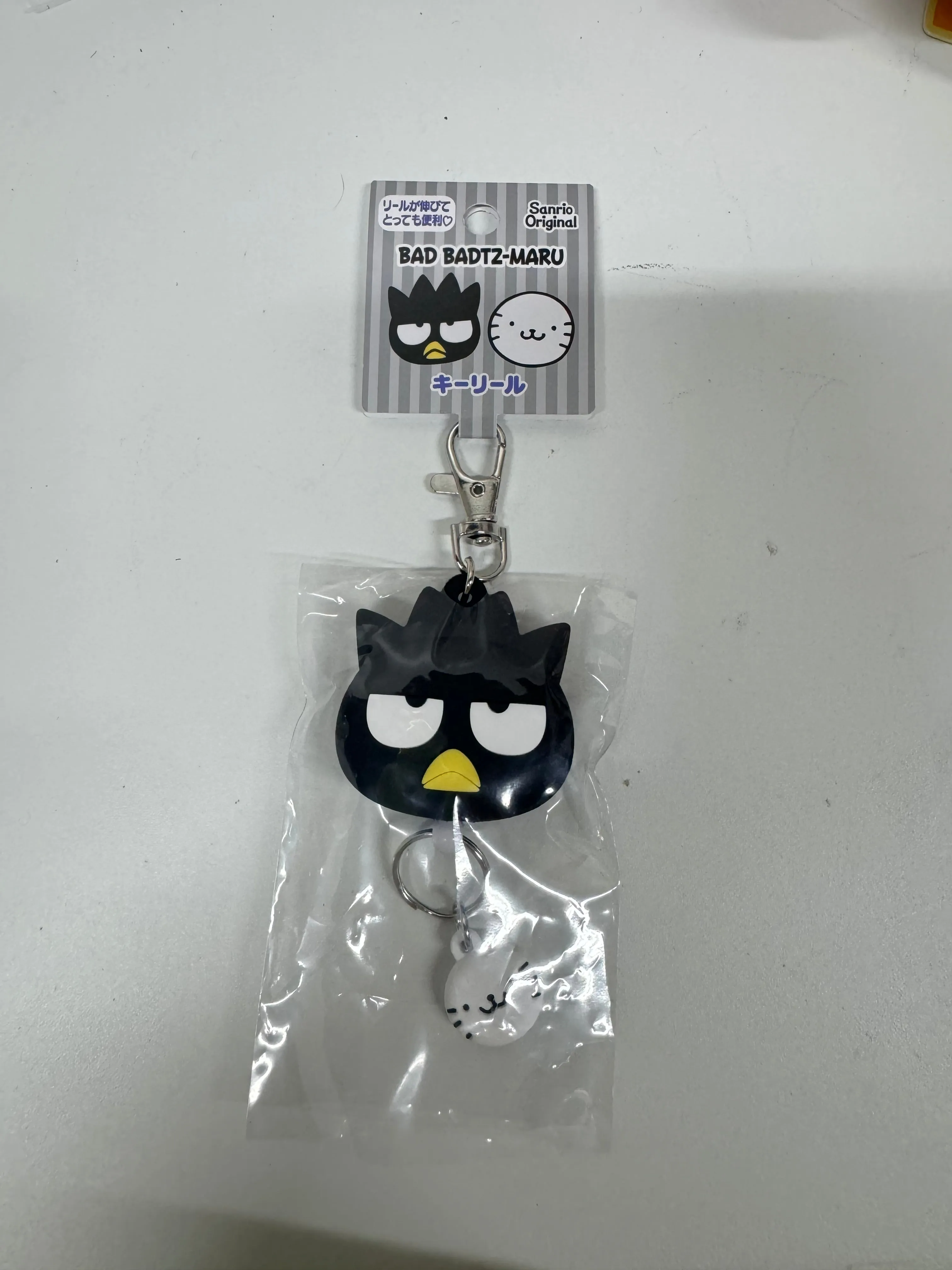 Sanrio Japan Hello Kitty My Melody Kuromi Cinnamoroll Pompompurin Pochacco Bad Badtz Maru Hangyodon Keroppi Gudetama Hanamaruobake - Retractable Keychain